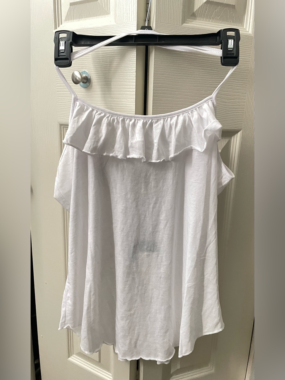 Chaser White Ruffled Camisole
